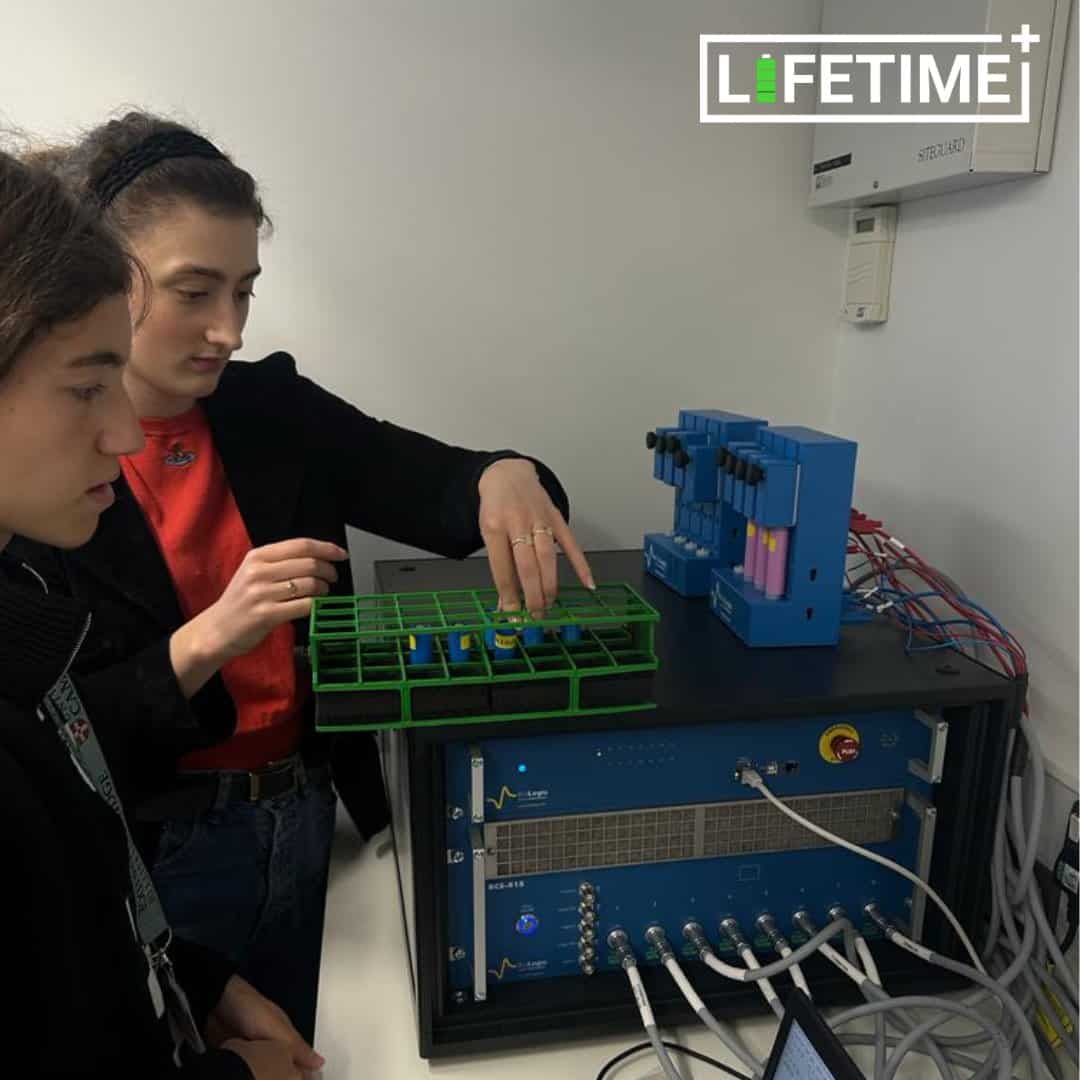 Photo of students working on project